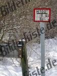 Schild im Winter