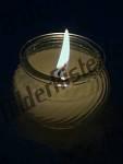 Candle in a glass burning