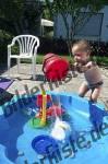 Child in a paddle pond