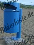 Muelleimer am Strand