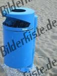 Muelleimer am Strand