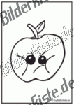 Apple with sunglasses