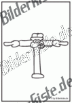 Buchstabe T mit Gesicht und Armen