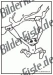 Affe h�ngt am Ast