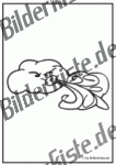 Wolke bl�st Wind