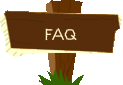 Button: FAQ, gedrückt