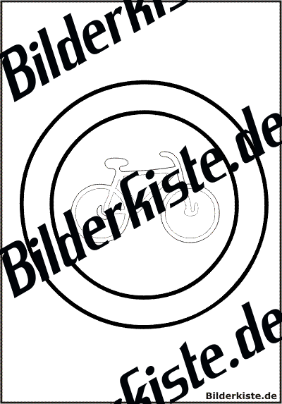 Schild: Fahrrad verboten