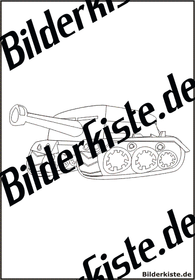 Panzer mit Kanone