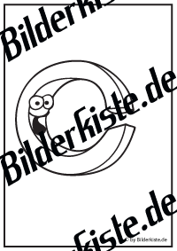 Buchstabe C mit Gesicht