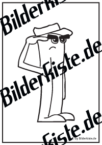 Buchstabe I mit Sonnenbrille