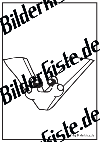 Buchstabe V mit Gesicht